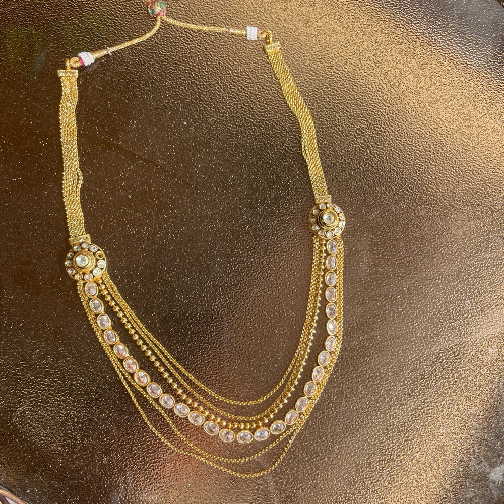Elegant Gold and Silver Necklace